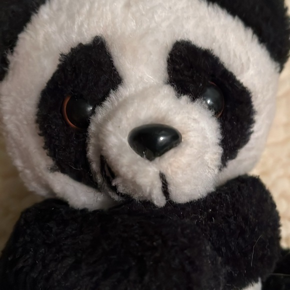 Black and White Stuffed Bear Animal - Picture 6 of 15
